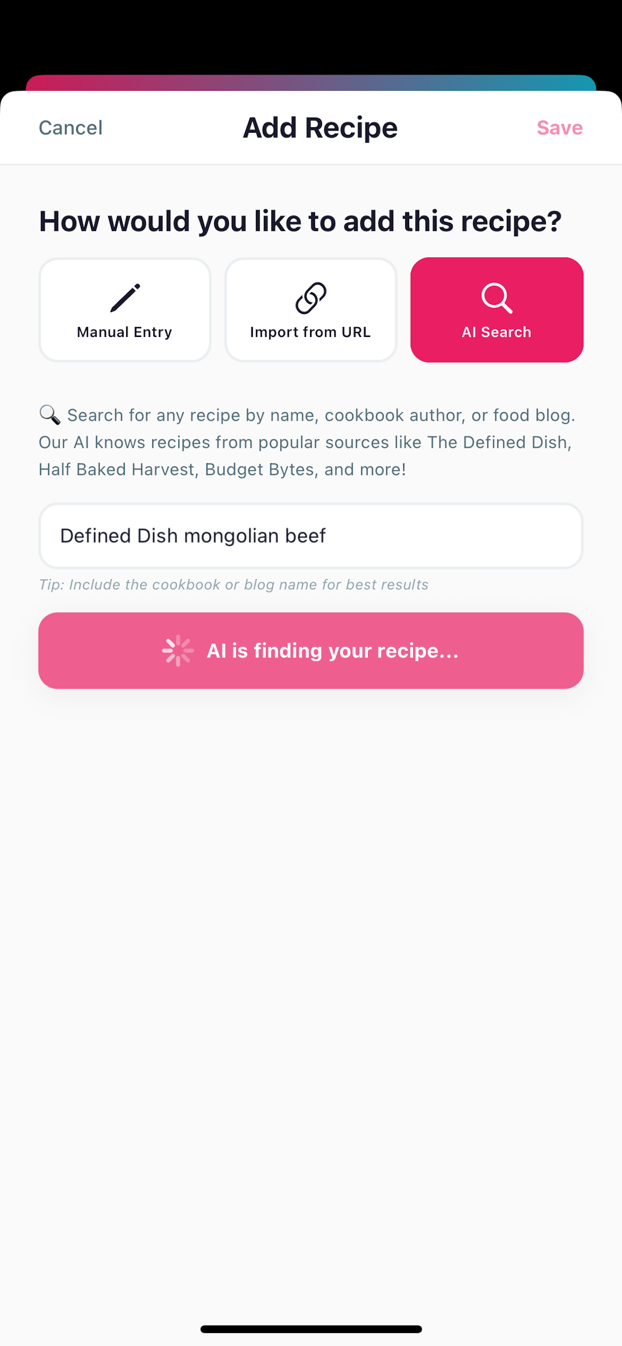 Weekly meal plan calendar