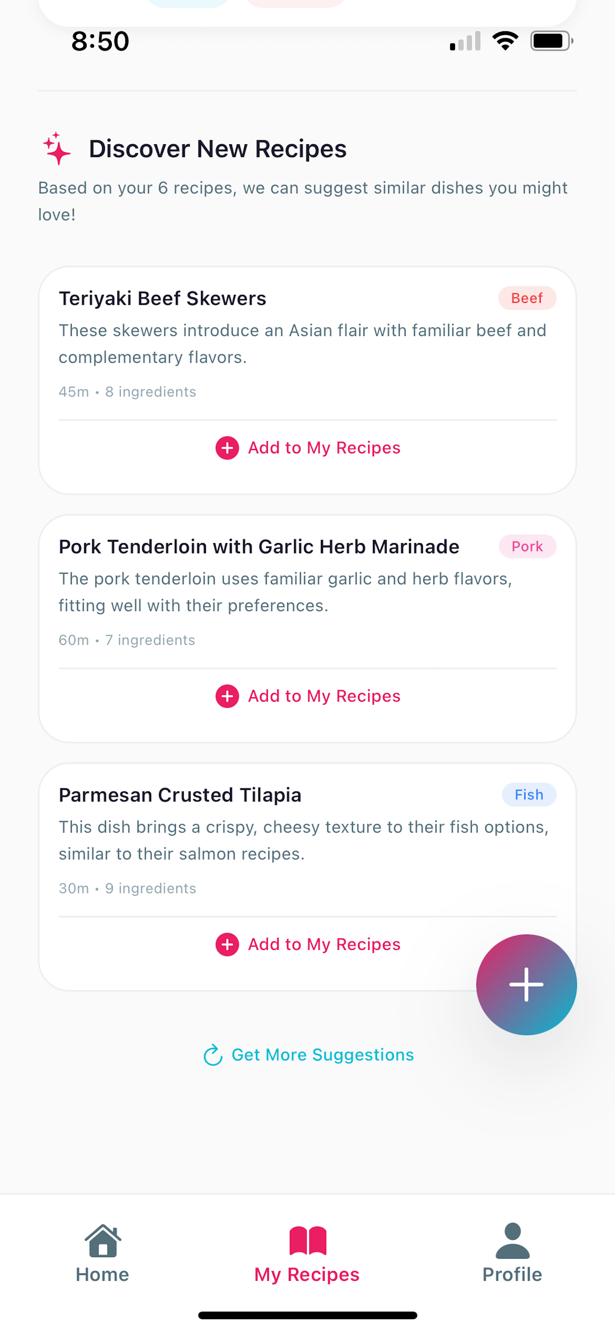 AI-powered meal plan generation